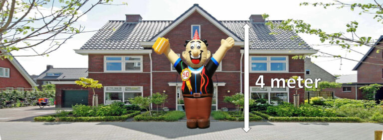 Abraham feest 4 meter hoog